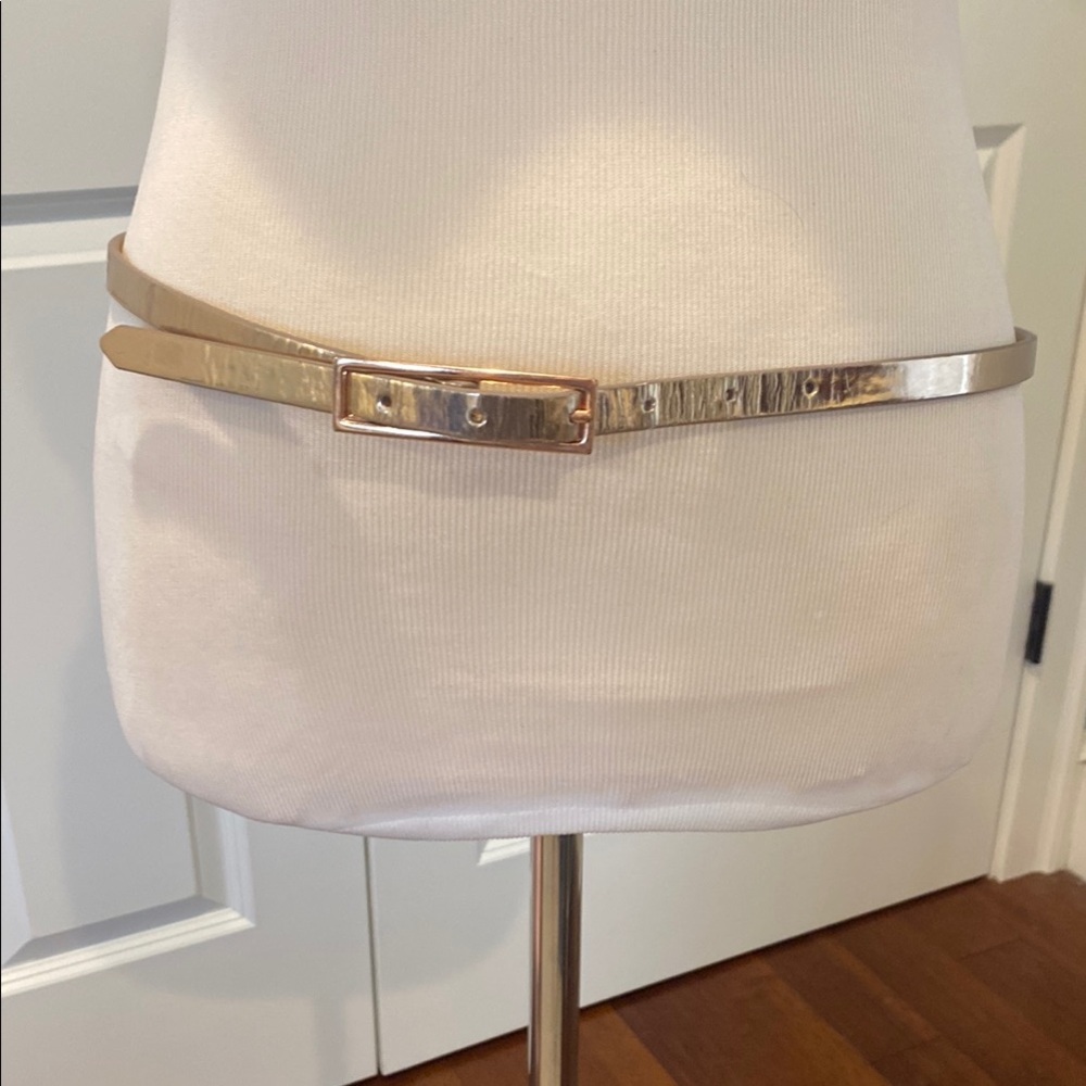 Gold Metallic Women's Belt